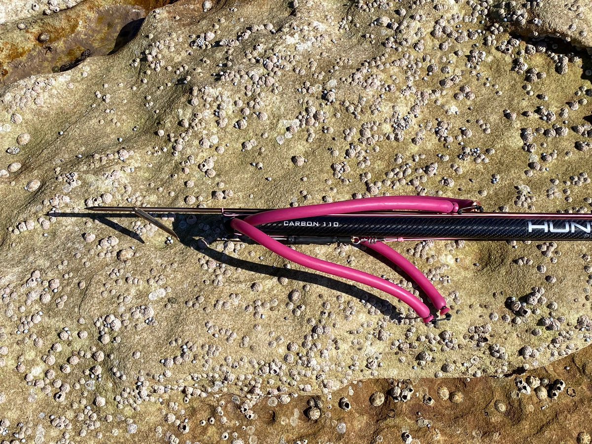 VIP GUN - THE PINK SNAPPER - 110cm GALARRA Carbon Fibre Open Head Spea ...