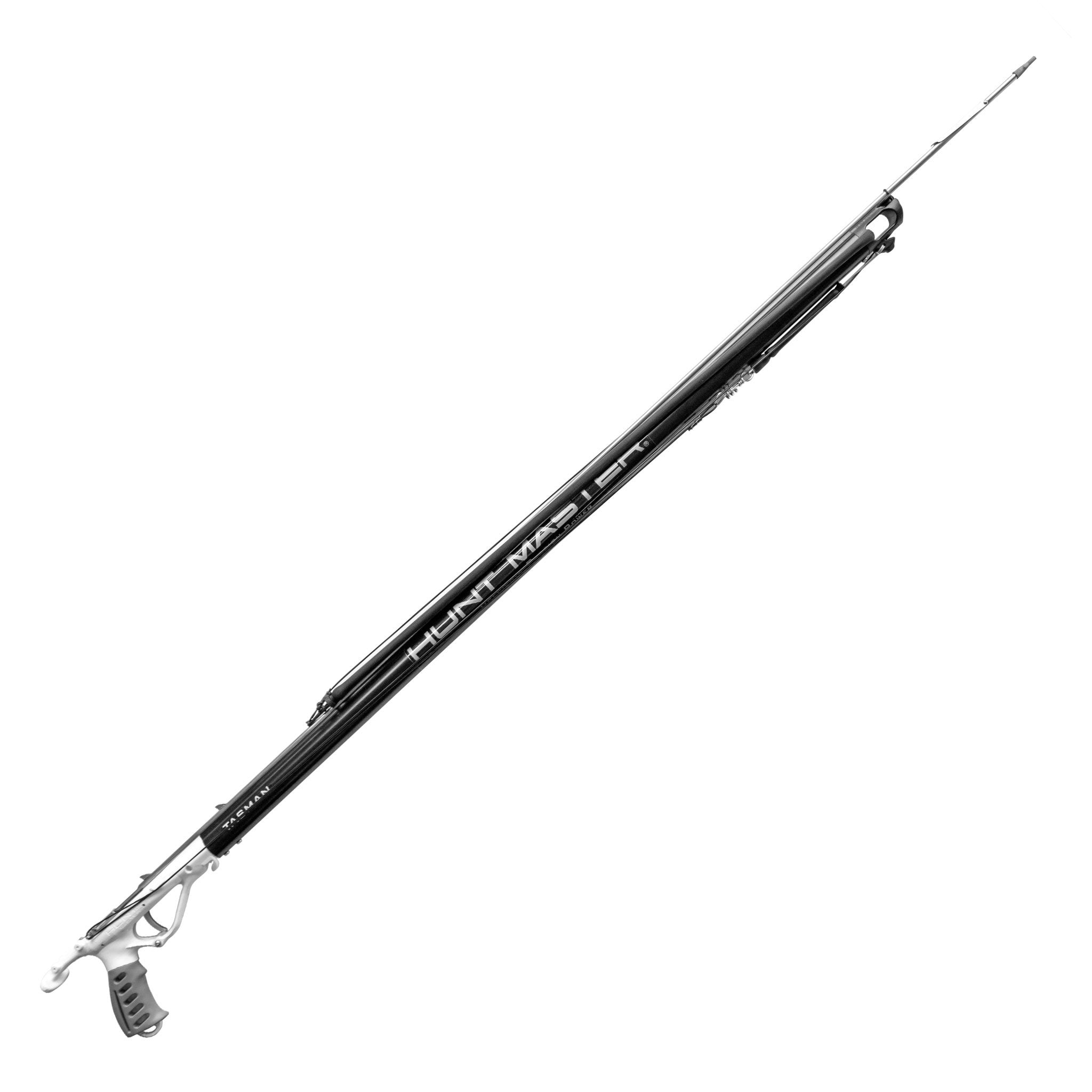 Tasman Aluminium Open Head Speargun -  White Handle - 55cm - 120cm