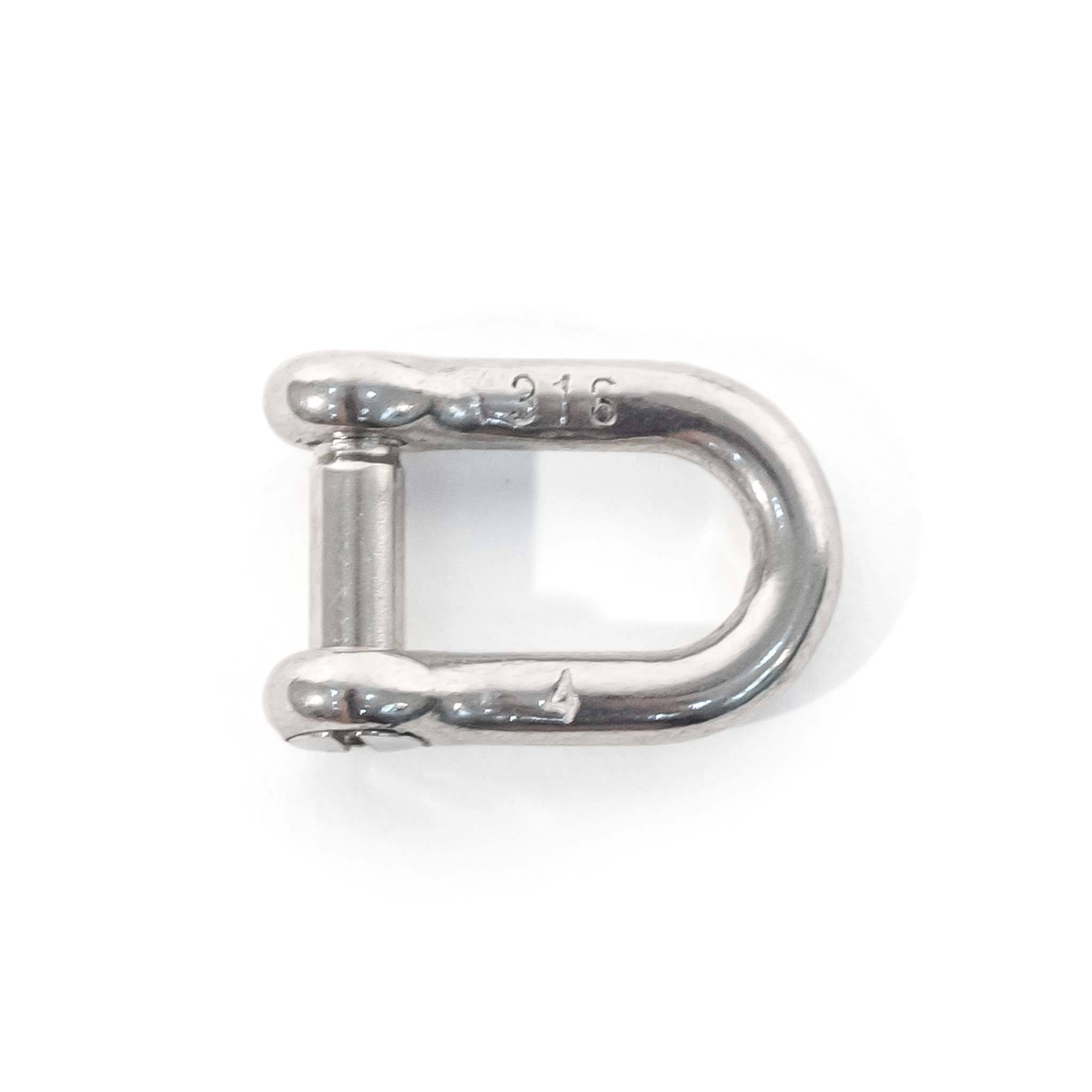 D-Shackle Flat Lock - 4mm - Heavy Duty