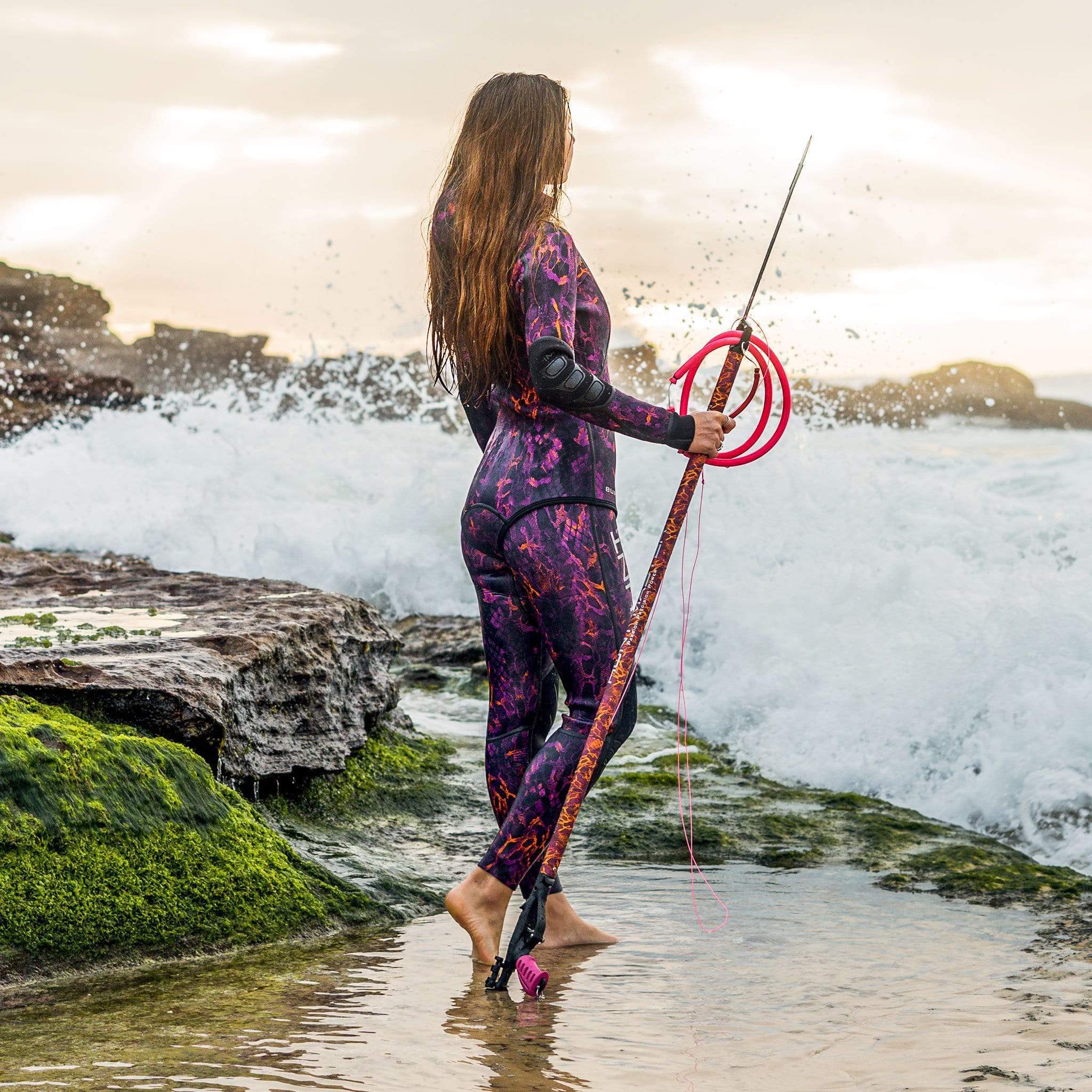 HuntMaster Huntress Wetsuit Camo Series - Pink