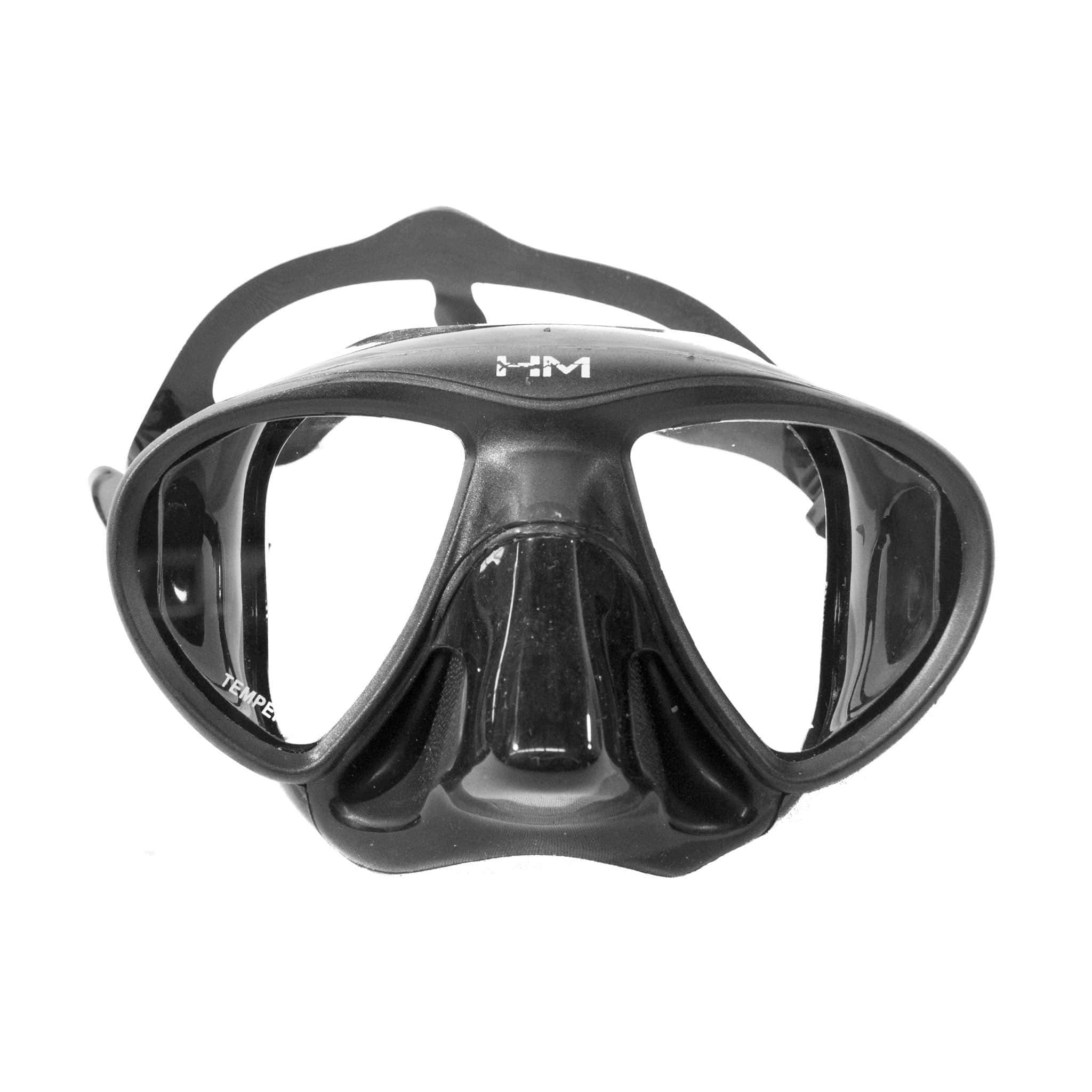 HuntMaster Low Volume Diving Mask Black Bream (GARUMA) - With Complimentary Black Container