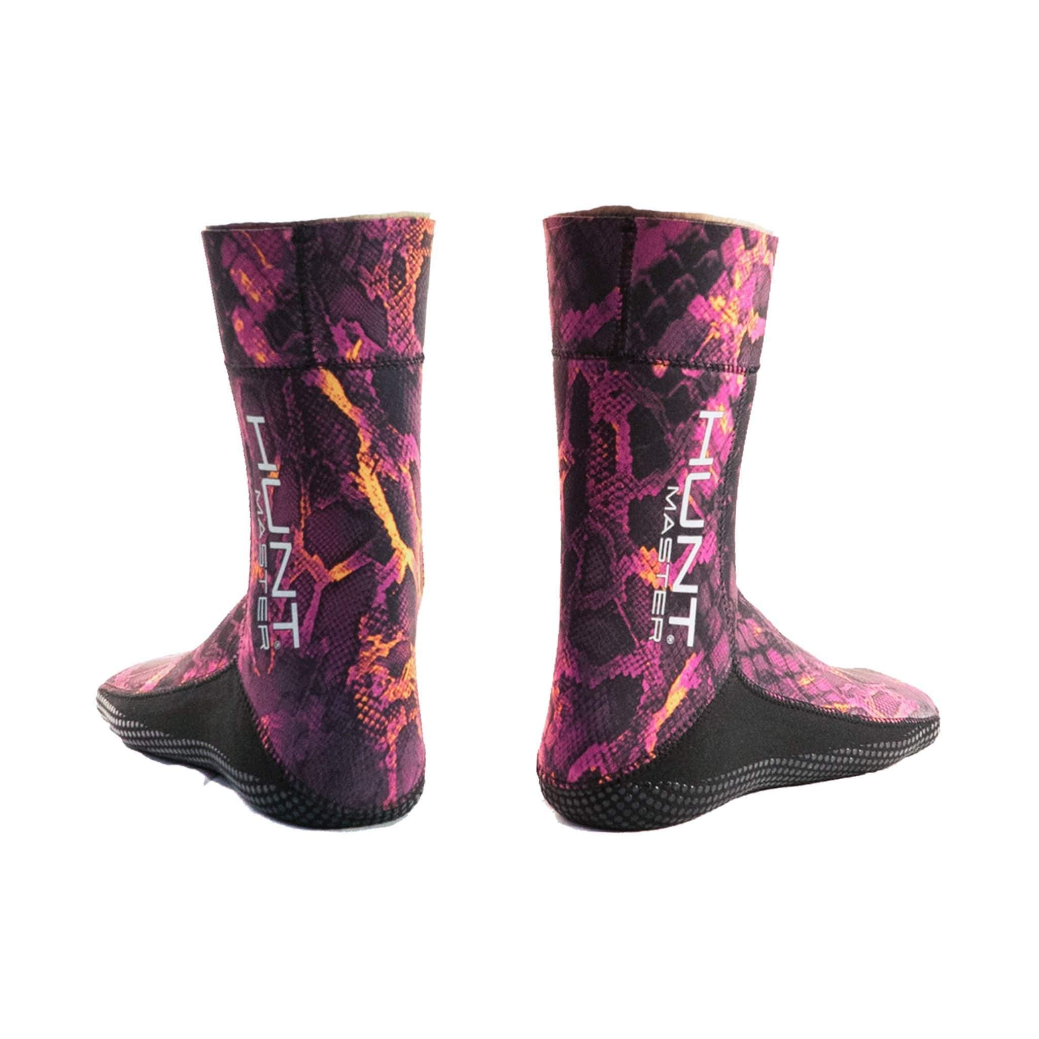HuntMaster Neoprene Socks Camo Series - Huntress 3.5mm (Pink)