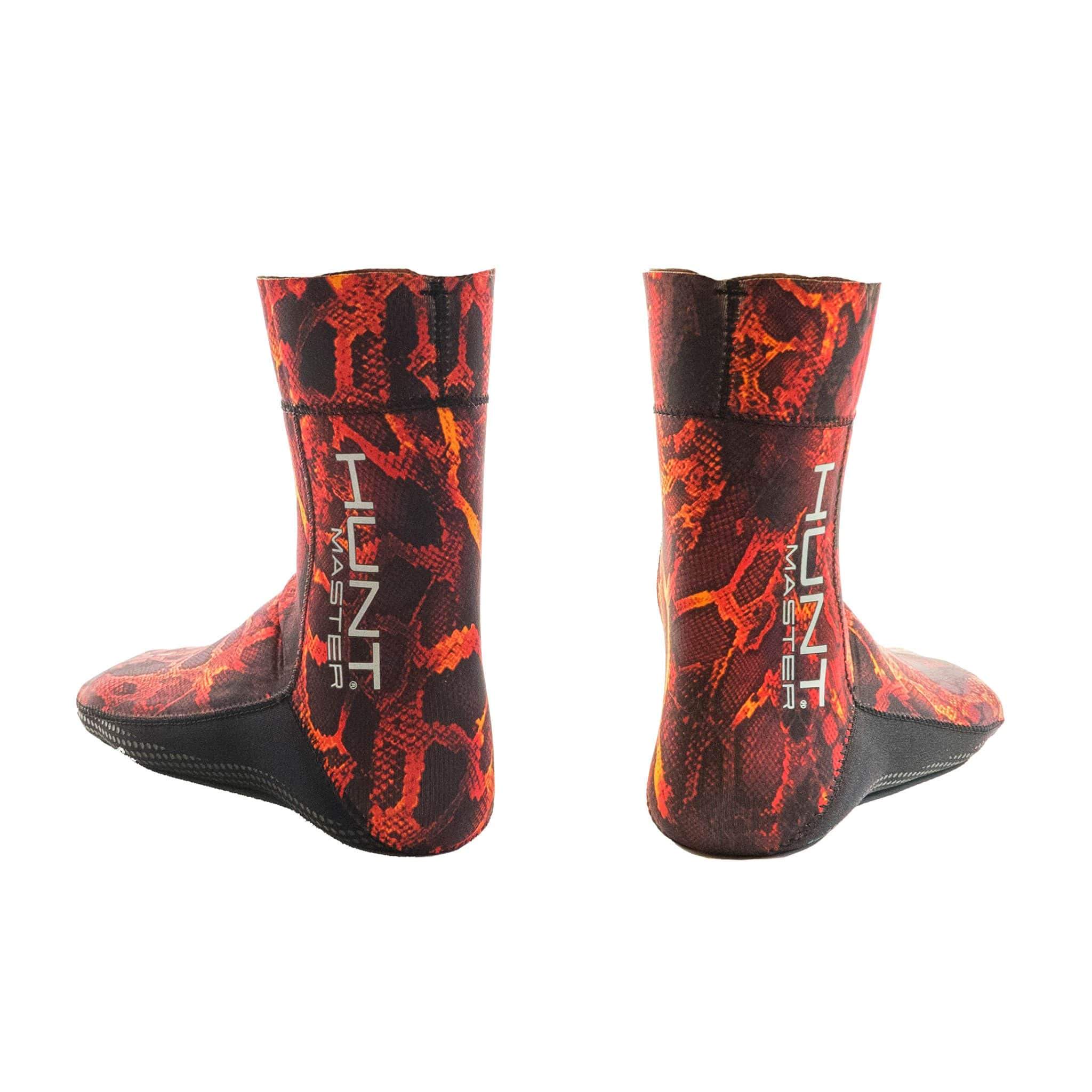 HuntMaster Neoprene Socks Camo Series - Huntsman 3.5mm (Red)