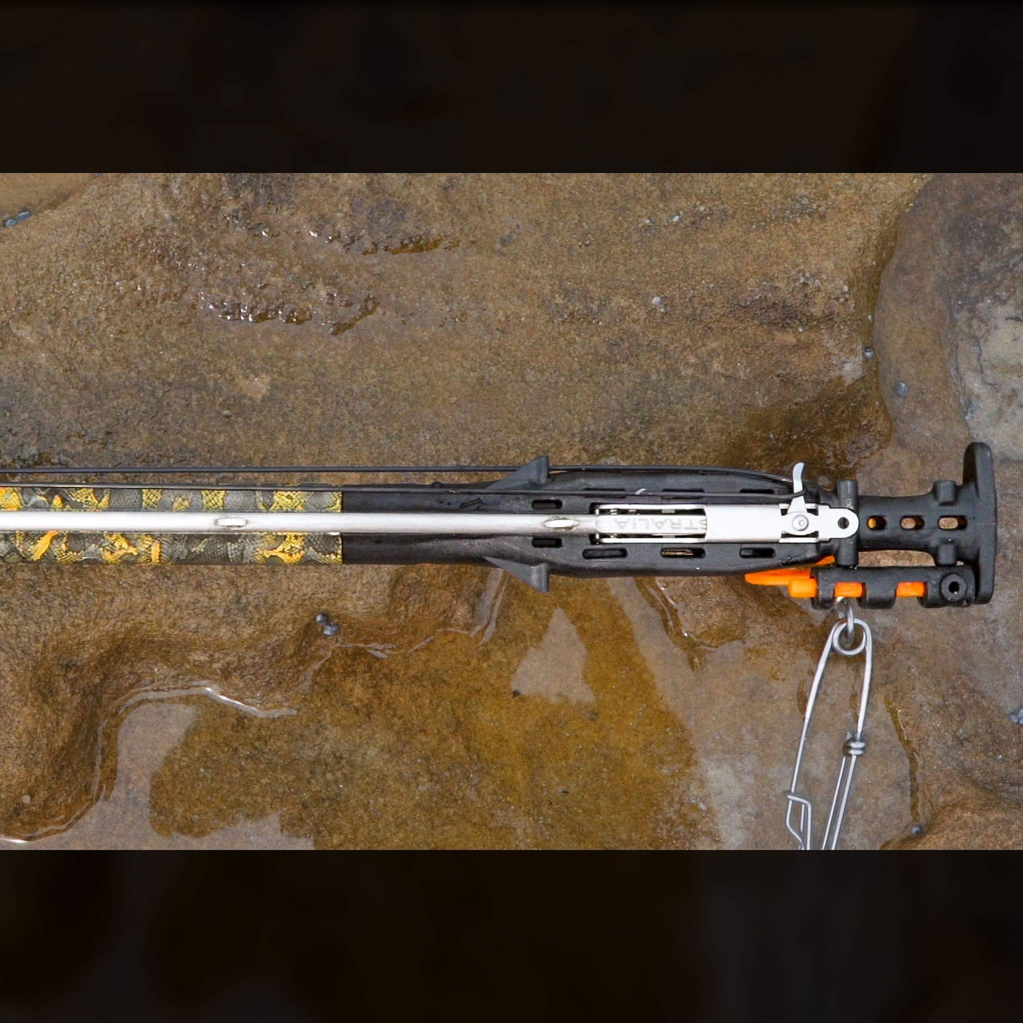 HuntMaster Wigun Aluminium Open Head Speargun - Camo Series (Blaze) 75cm-110cm